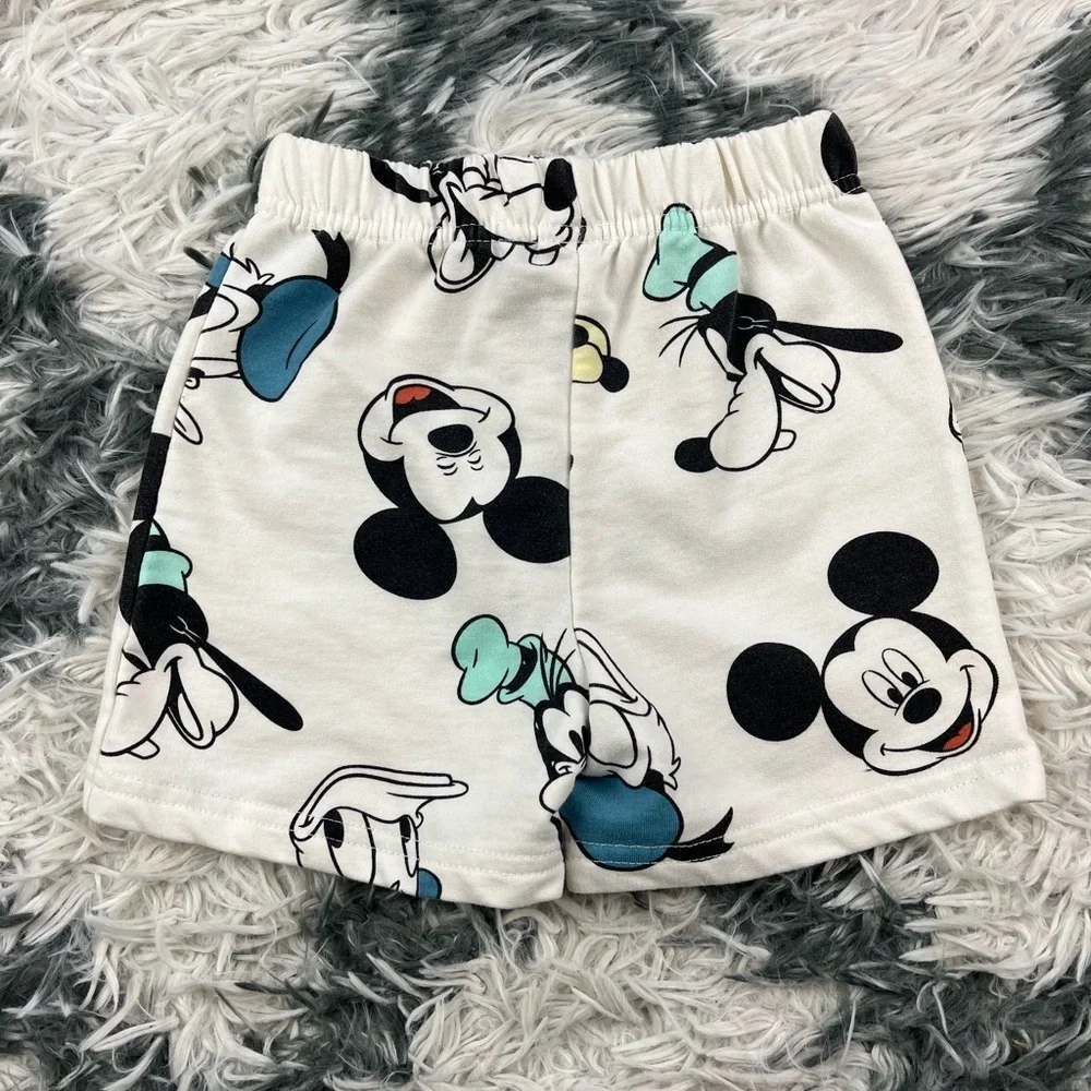 Disney baby Cream All Over Character Print Shorts Size 24M